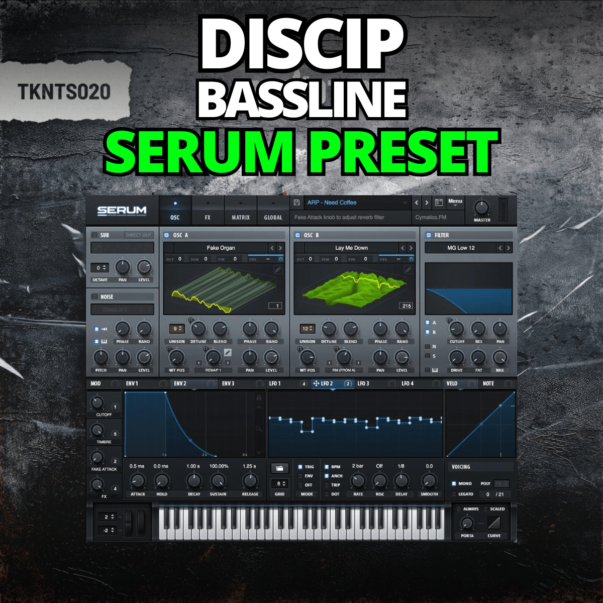 Discip - Bassline (SERUM PRESET) - Unconventional - Scraps Audio