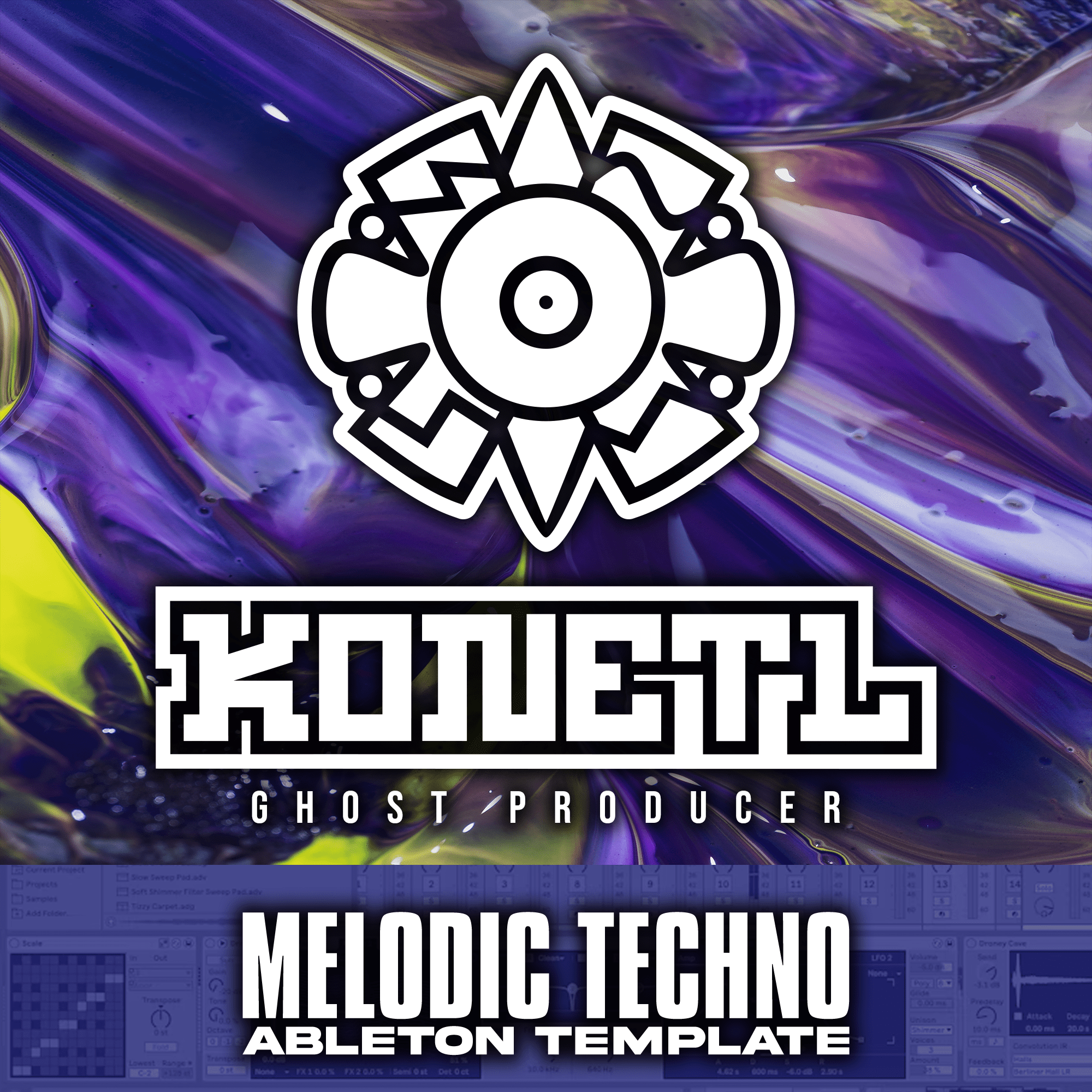 MELODIC TECHNO (ABLETON TEMPLATE) - Konetl Ghost Producer - Scraps Audio